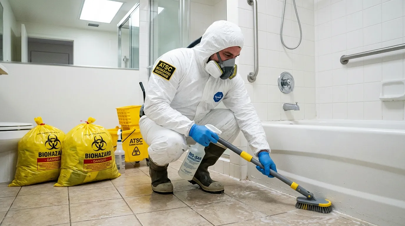 Decontamination equipment deployed for Blood Cleanup in Tuttle